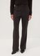 Pantaloni marroni in viscosa elasticizzata straight fit_1