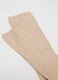 Elasticated long beige bamboo socks_1