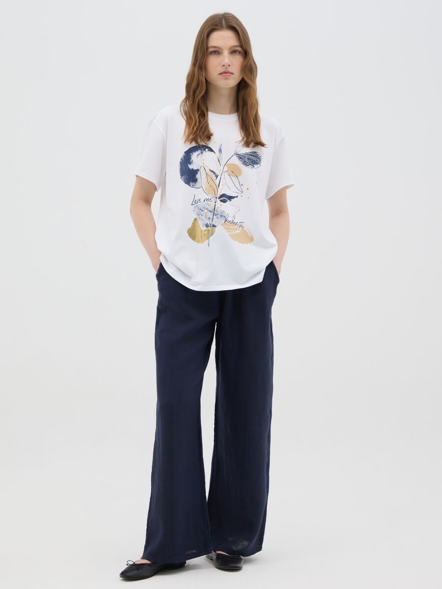 Multicolour regular fit cotton women's T-shirt_1