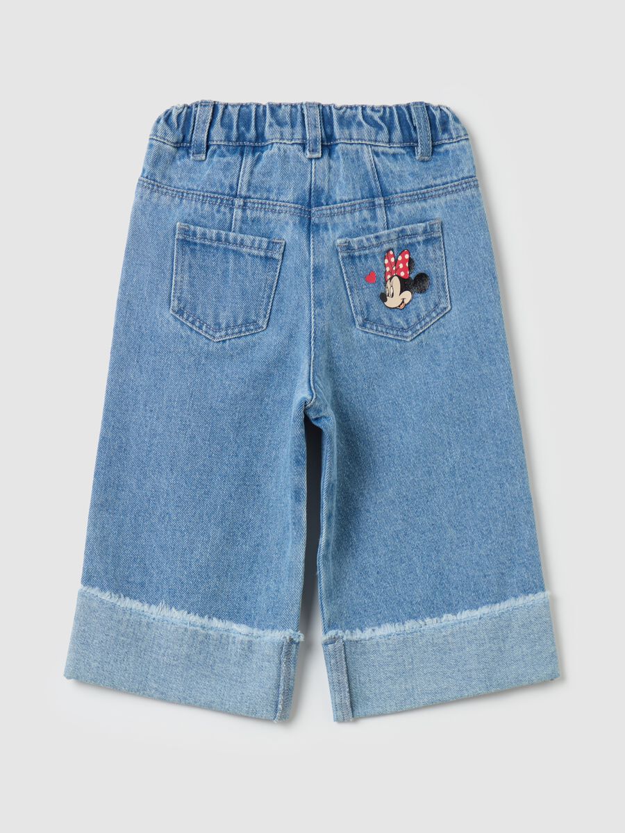 Wide-leg jeans with Minnie Mouse print_1