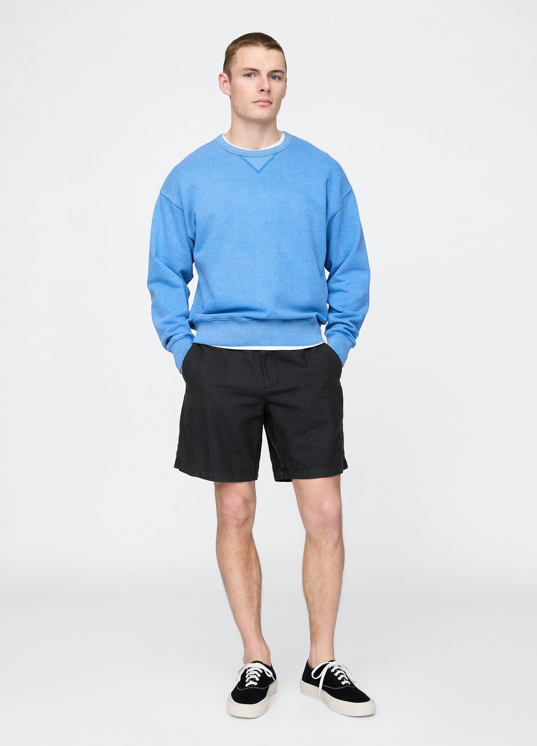 Gap Black Linen and Cotton Shorts