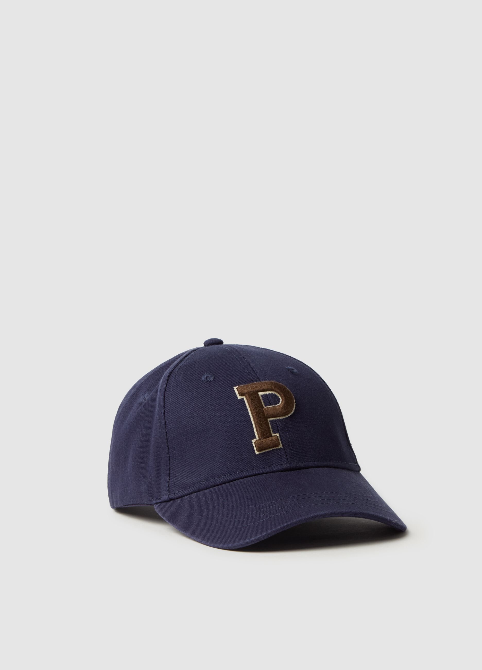 Baseball cap with embroidered logo