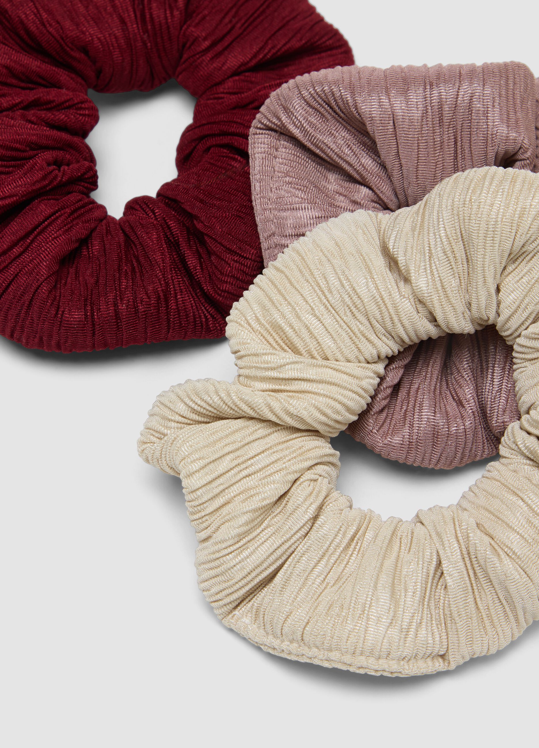 Tripack scrunchies multicolor