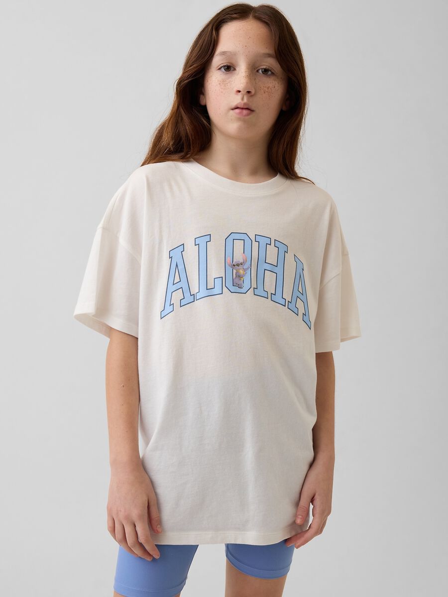 T-shirt a maniche corte in puro cotone_0