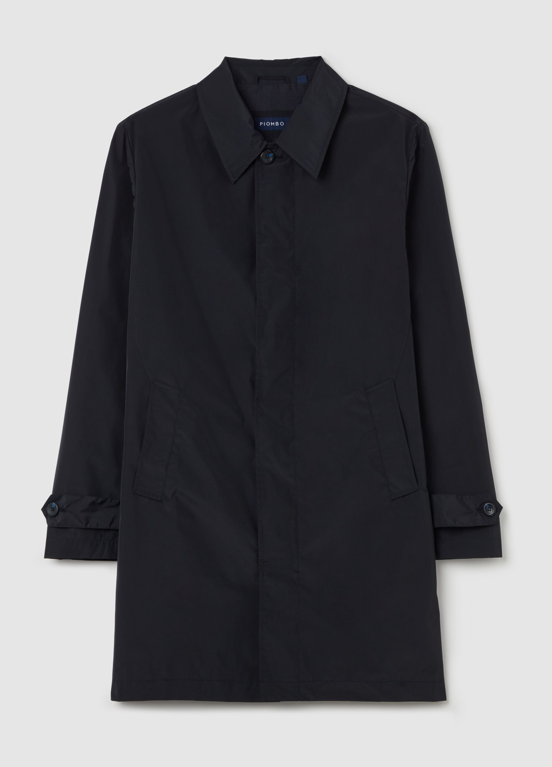 Trench coat with collar