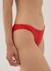 Slip bikini rosso in tessuto elasticizzato_3