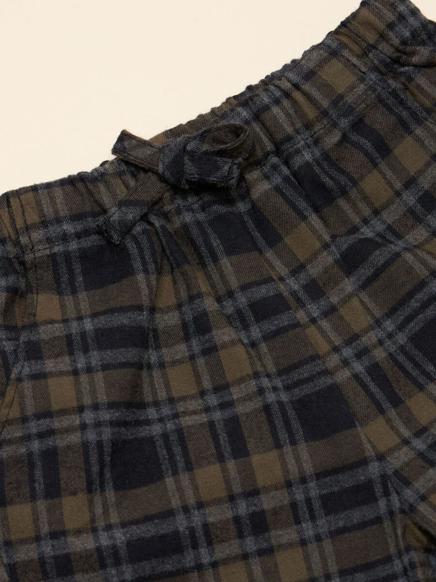 Check trousers in cotton_1