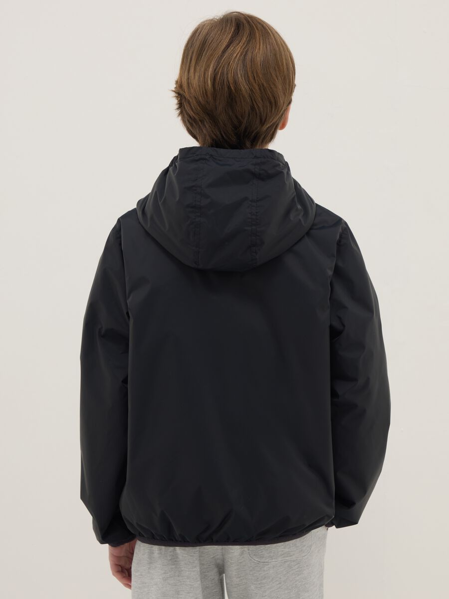 Boys' Light Black Jacket Regular Fit_1