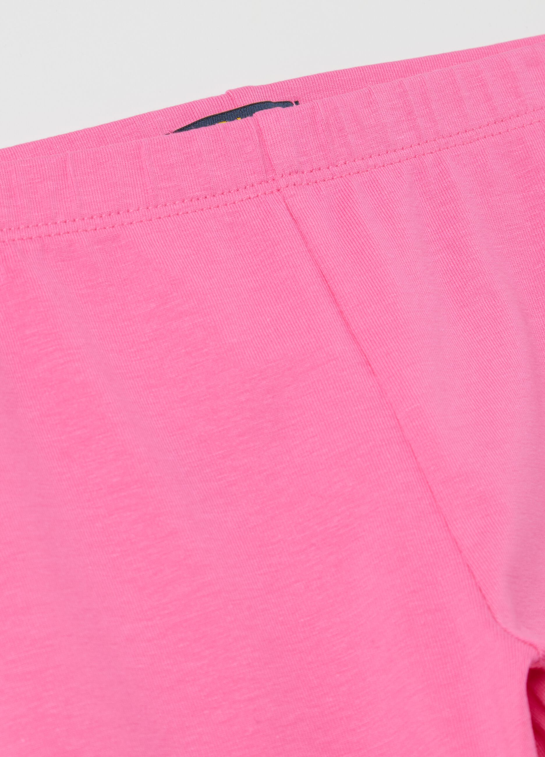 Stretch cotton leggings
