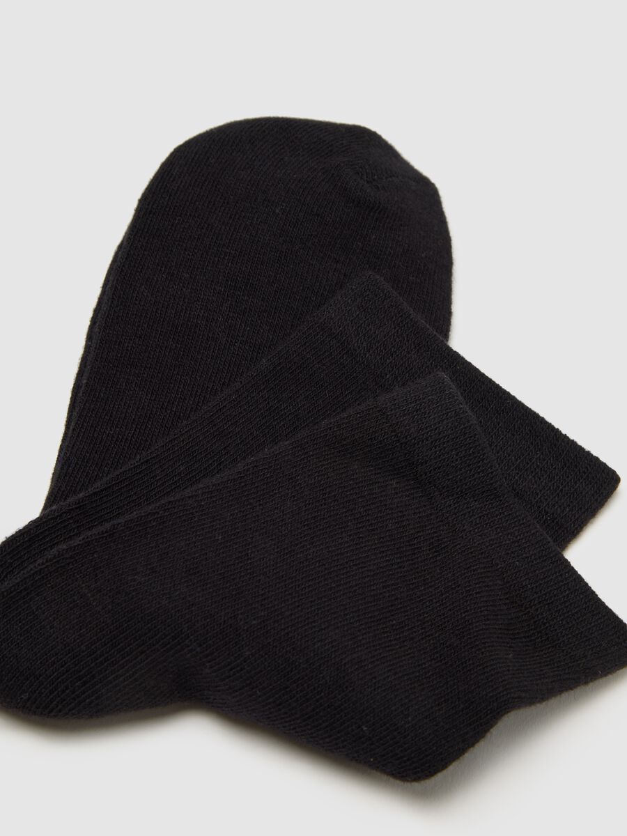 Set multipack calzini in misto cotone nero elasticizzati_1
