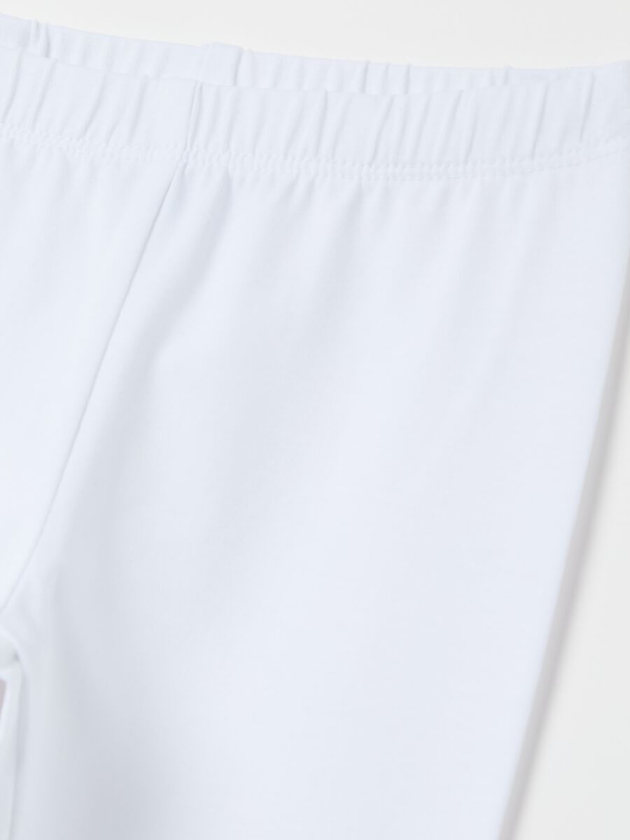 Leggings in stretch cotton with bows_3
