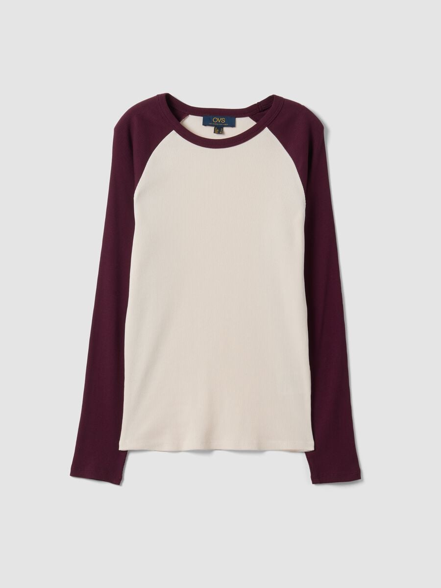 T-shirt bianca in puro cotone a maniche lunghe_4