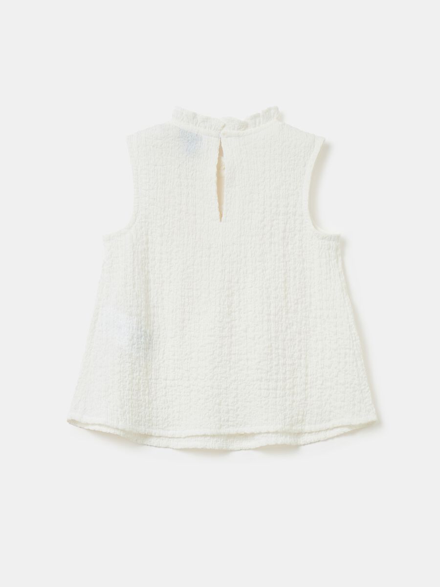 Crinkle blouse with embroidery_1