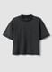 T-shirt in puro cotone grigia da ragazza oversize fit_3