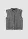 Grey stretch wool crew-neck gilet_4