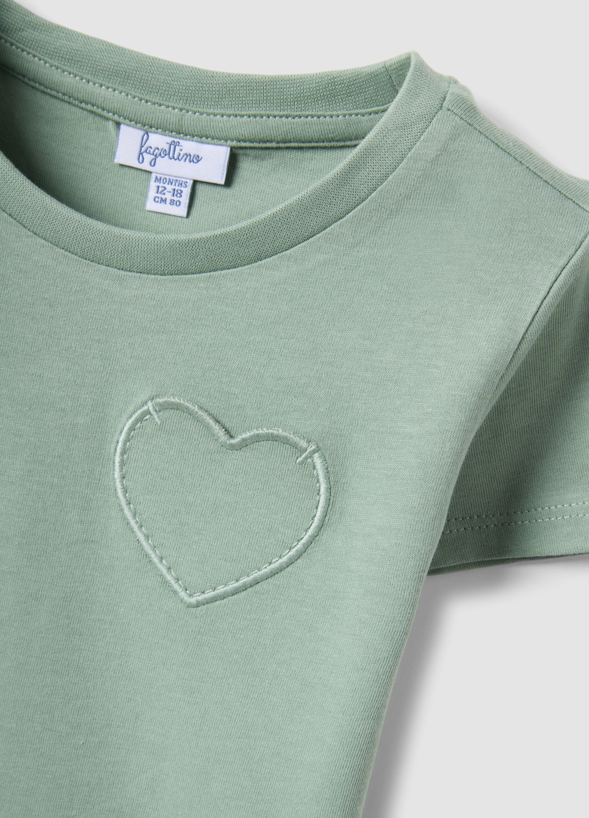 2-pack pure cotton multicolour T-shirts for baby girl