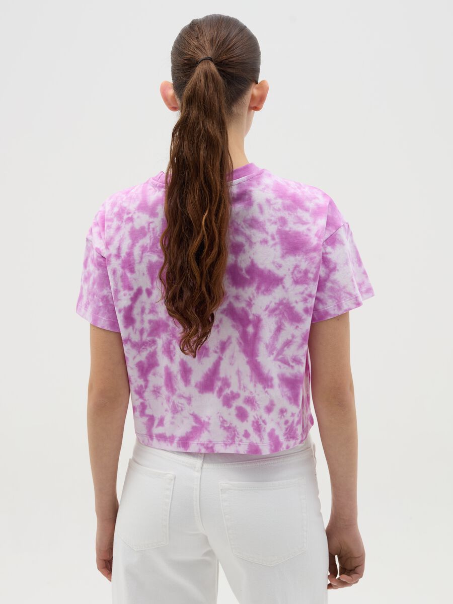 Tie-dye T-shirt with Stitch print_2