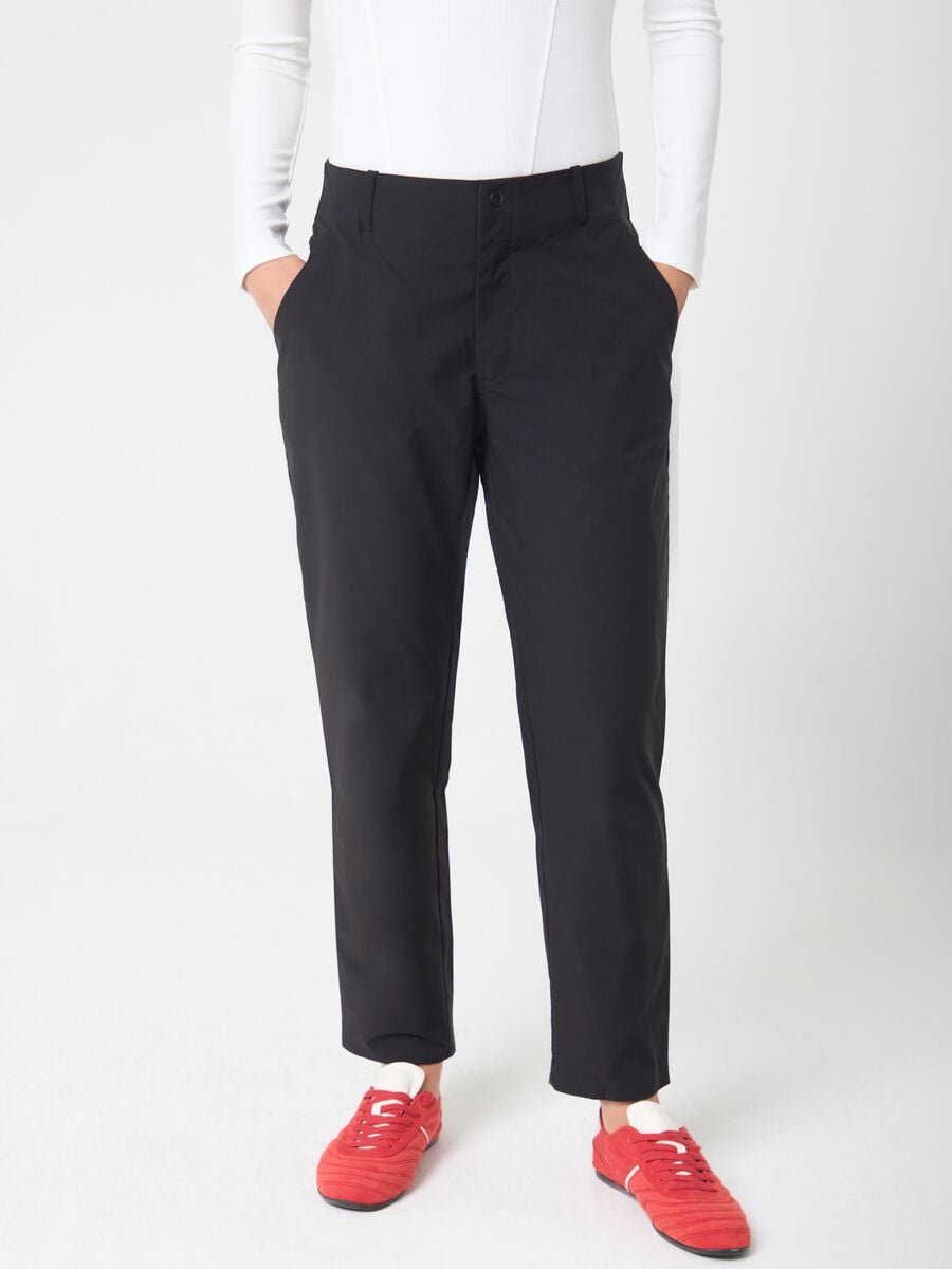 ALTAVIA STUDIO straight-leg technical fabric trousers_1