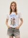 T-shirt in puro cotone bianca regular fit con stampa K-Pop Demon Hunters_0