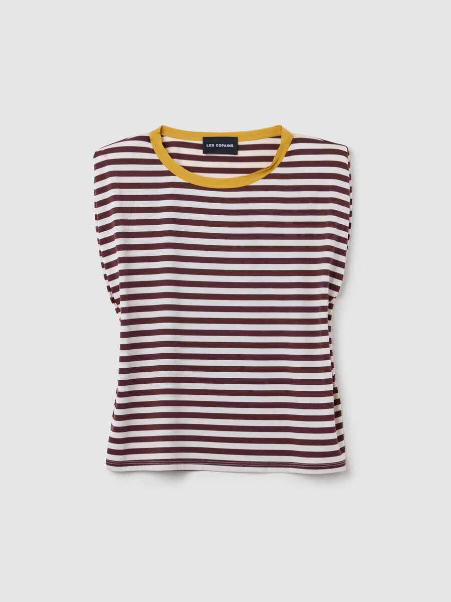 Boys’ T-shirt in elasticated mixed fabric with regular fit_4