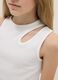 Girls' White Fitted Stretch Cotton Tank Top_2