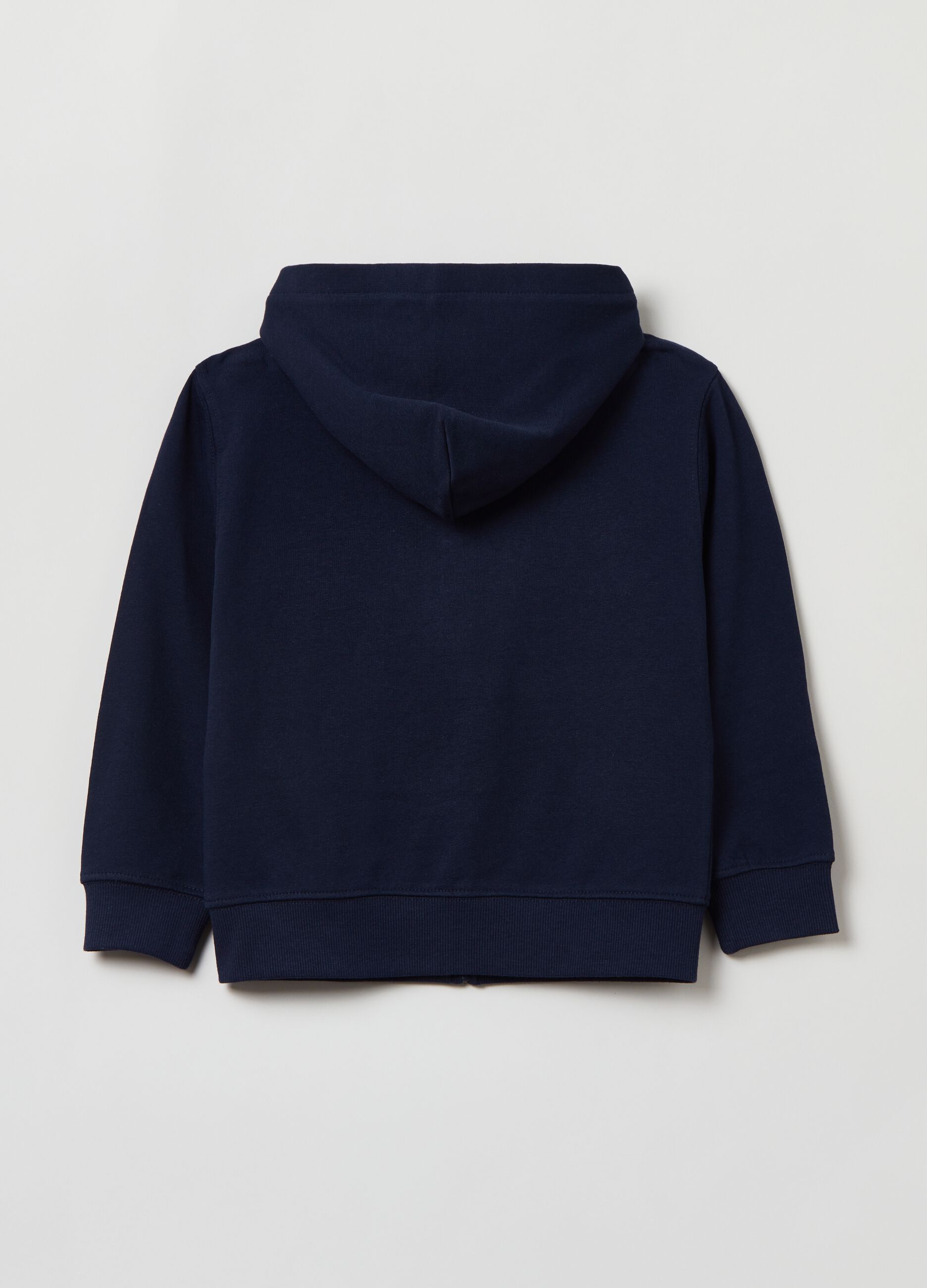 Full-zip in French Terry con cappuccio_1