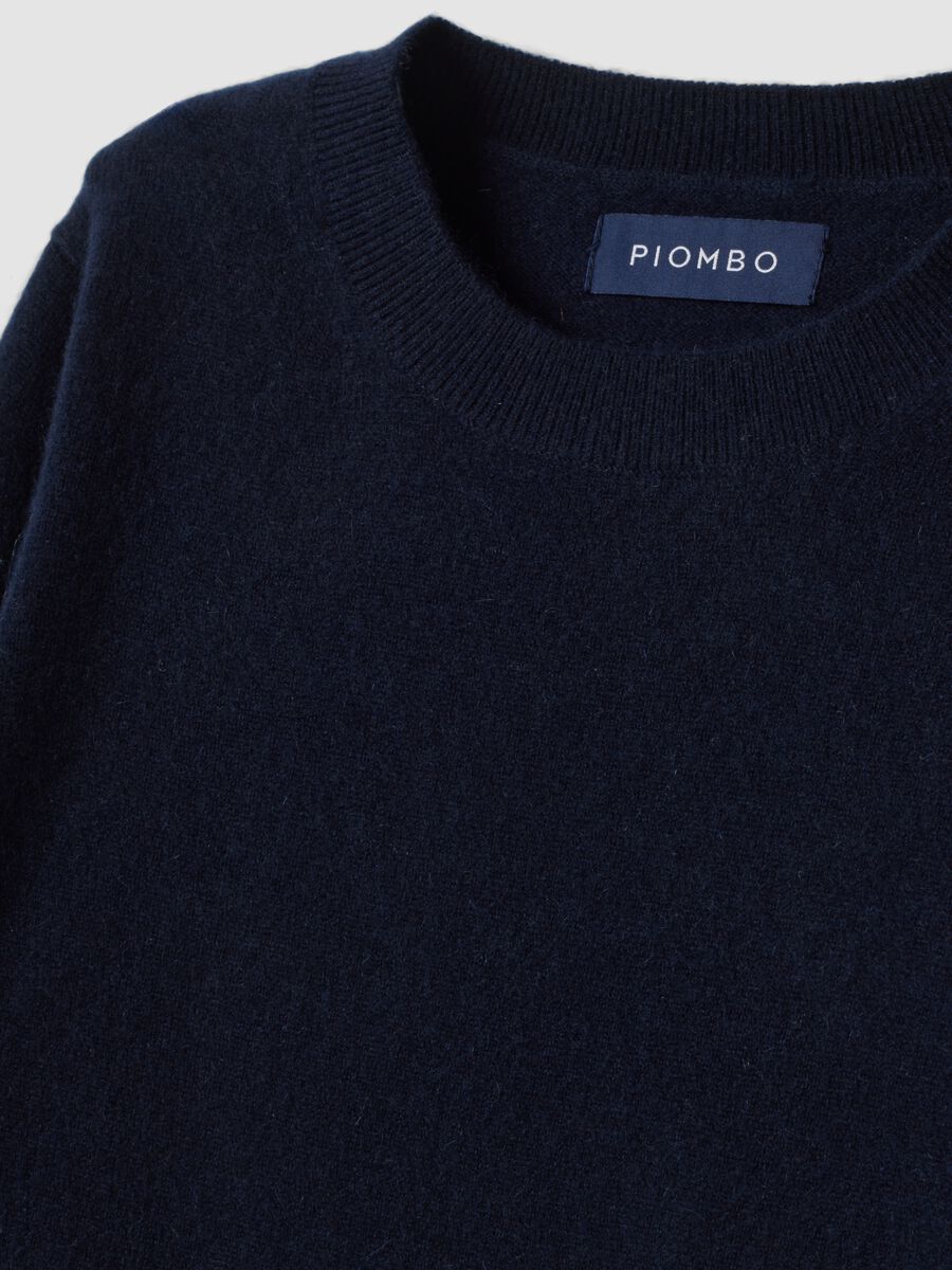 Blue pure cashmere crew-neck jumper_5