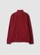 Red fleece zip-neck sweatshirt, regular fit_2
