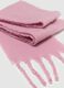 Pink scarf with fringes_2