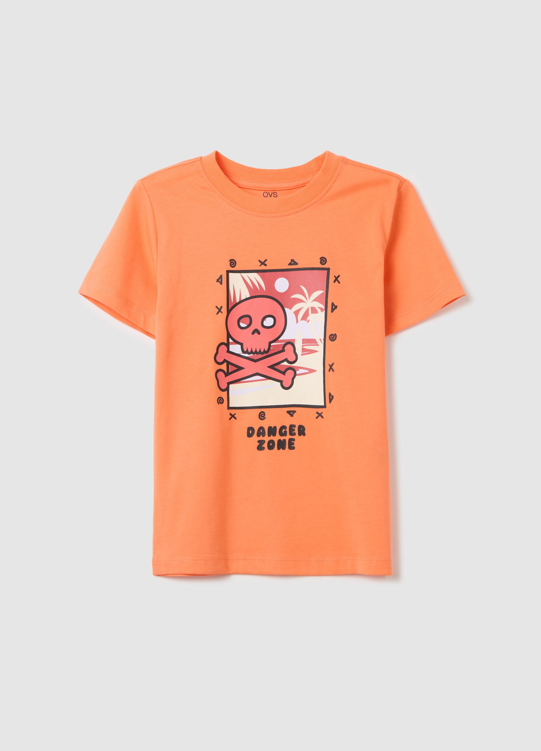 Cotton T-shirt with print