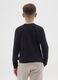 Boys' oversized pure cotton black T-shirt_1