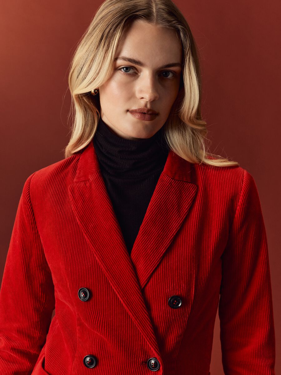 Blazer doppiopetto in corduroy_2