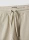 Beige pure cotton shorts for kids regular fit_2