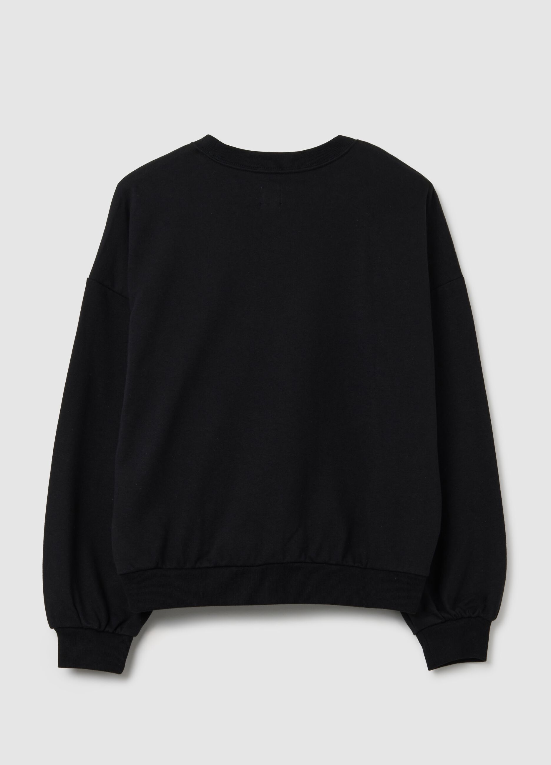 Boxy sweatshirt with embroidered logo