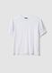 White pure cotton regular-fit T-shirt_0