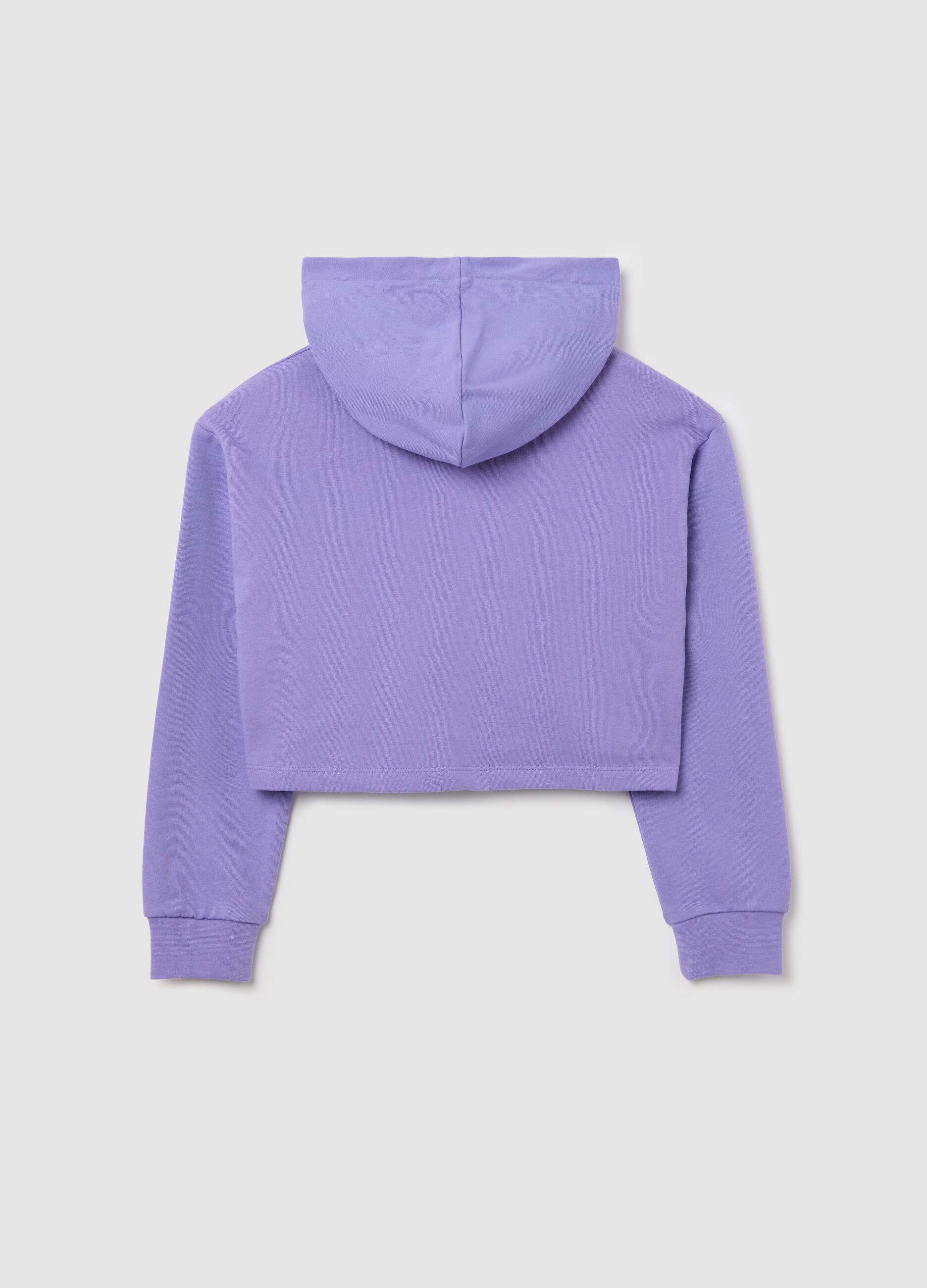 Felpa viola crop con cappuccio NBA Los Angeles Lakers 