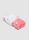 Multicoloured pure cotton unicorn-shaped baby bathrobe_0