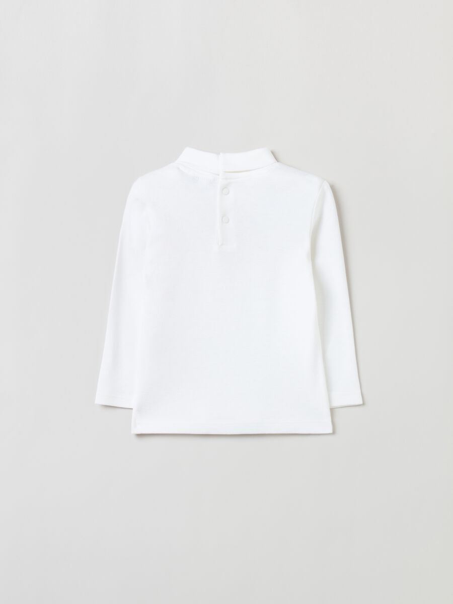 T-shirt maniche lunghe a collo alto_1