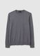 Maglione grigio in cotone e poliammide_4