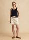 Blue pure-cotton crochet tank top_1