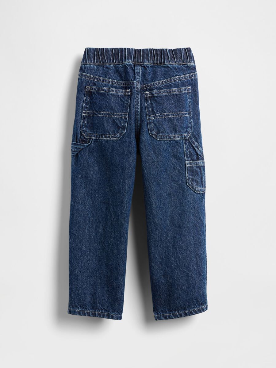 Pantaloni blu in denim per bambino_2