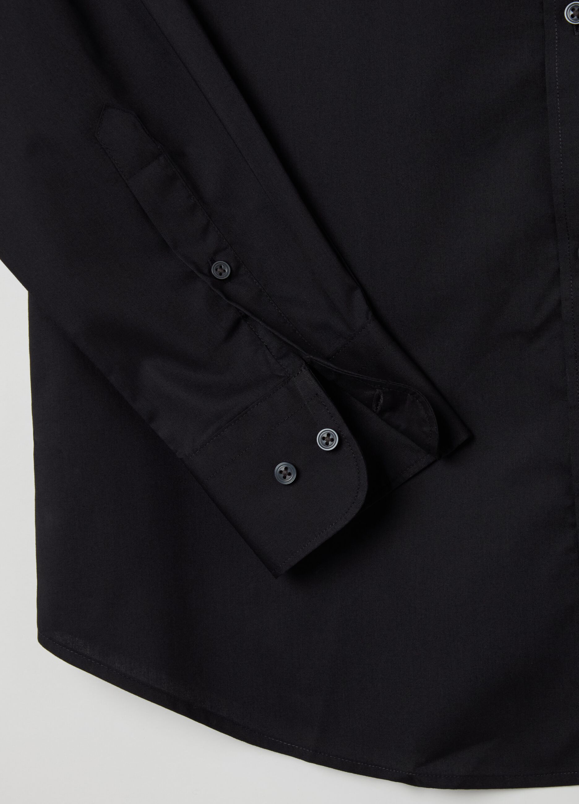 Regular-fit easy-iron shirt with pocket
