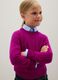 Purple girl's pure wool jumper_0