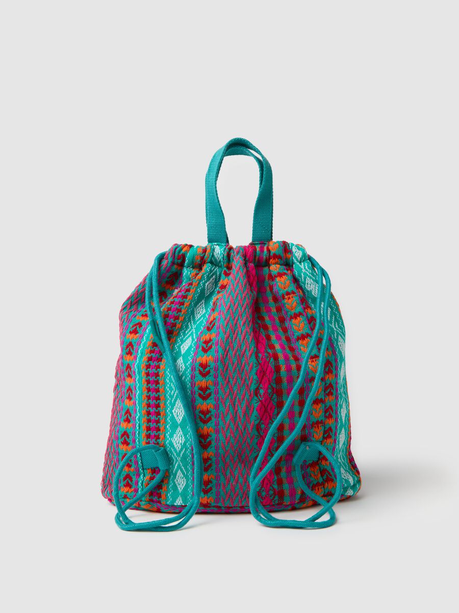 Women's Multicolor Cotton Blend Backpack_1