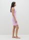 Women's Nightdress in Pure Cotton Purple_1