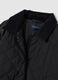 Black padded jacket regular fit_5