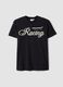 Black pure cotton regular fit t-shirt with McLaren print_4