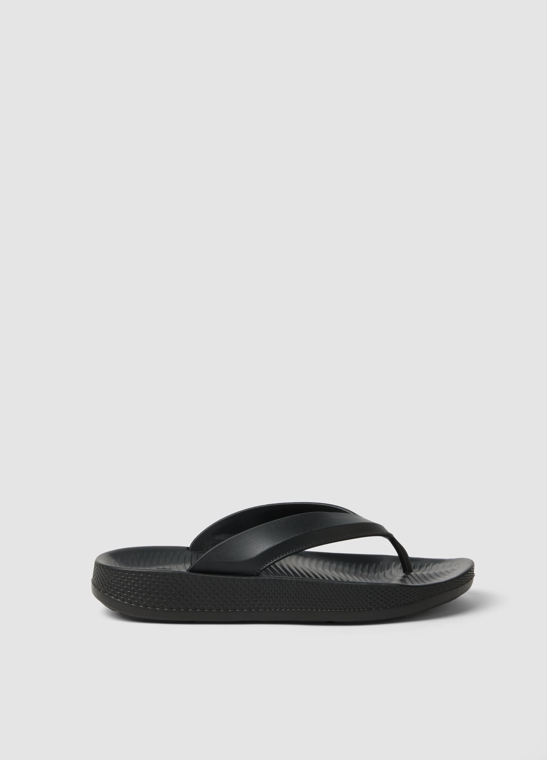 Black thong flip-flops