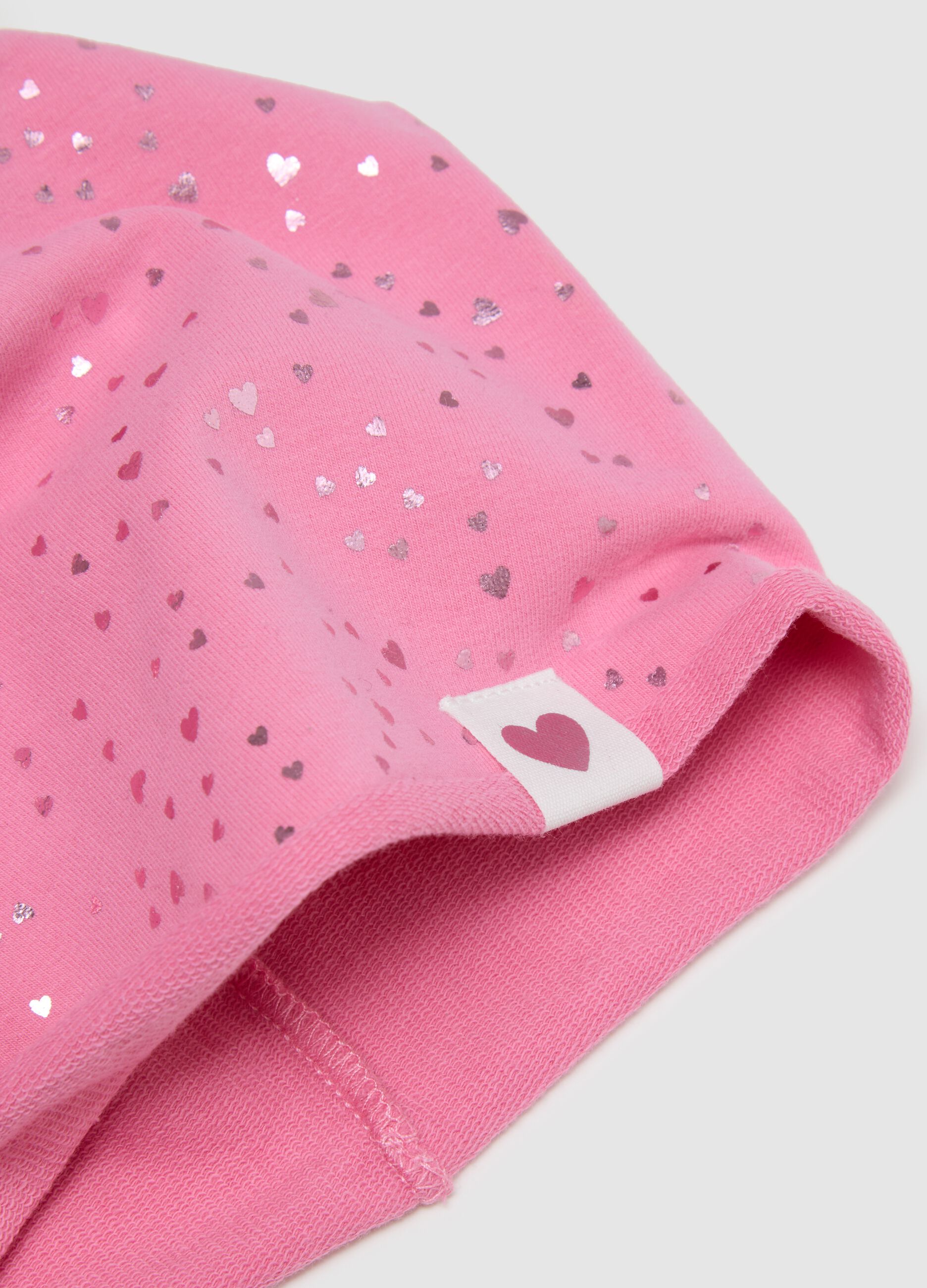 Girls' Stretchable Pink Cotton Hat