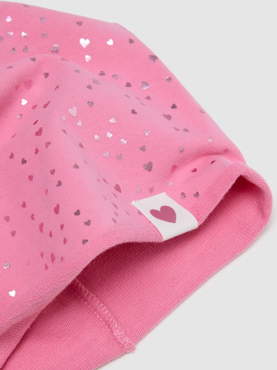 Girls' Stretchable Pink Cotton Hat_1